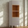 Torre Quente 2P 1G 219X70 cm MDF Proenca Nogueira Nude Prime Demartez