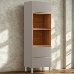 Torre Quente 2P 1G 219X70 cm MDF Proenca Nogueira Nude Prime Demartez