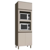 Torre Quente 3 Portas MDF 221X72 cm Connect C69 Duna Cristal Henn