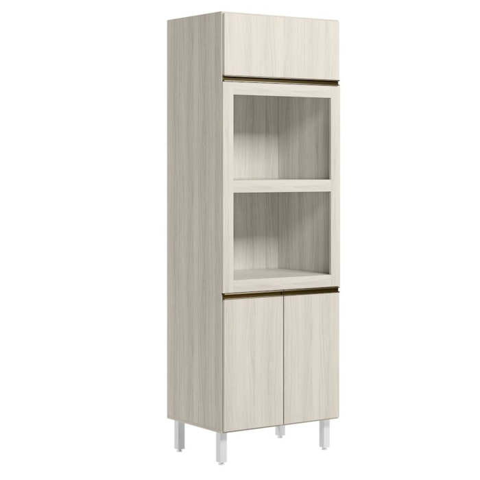 Torre Quente 3P 221X72cm MDF Kali 16866 Bianco Toq Bianco Toq Nicioli