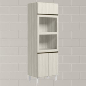 Torre Quente 3P 221X72cm MDF Kali 16866 Bianco Toq Bianco Toq Nicioli