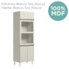 Torre Quente 3P 221X72cm MDF Kali 16866 Bianco Toq Bianco Toq Nicioli