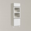 Torre Quente 3P 221X72cm MDF Kali 16866 Bianco Toq Bianco Toq Nicioli