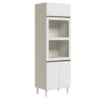 Torre Quente 3P 221X72cm MDF Kali 16866 Bianco Toq Branco Uv Nicioli