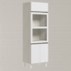 Torre Quente 3P 221X72cm MDF Kali 16866 Bianco Toq Branco Uv Nicioli