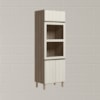 Torre Quente 3P 221X72cm MDF Kali 16866 Carvalho Toq Bianco Toq Nicioli