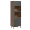 Torre Quente 3P 221X72cm MDF Kali 16866 Carvalho Toq Chumbo Nicioli