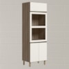Torre Quente 3P 221X72cm MDF Kali 16866 Carvalho Toq Off White Cetim Nicioli