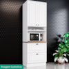 Torre Quente 72 cm 2 Portas 2 Gavetas C350 Branco HP Nature HENN