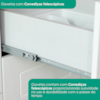 Torre Quente 72 cm 2 Portas 2 Gavetas C350 Branco HP Nature HENN