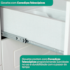 Torre Quente 72 cm 2 Portas 2 Gavetas C351 Branco HP Nature HENN