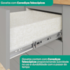 Torre Quente 72 cm 2 Portas 2 Gavetas C351 Cinza Nature HENN