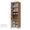 Torre Quente Forno 4P 72 cm Requinte Nature Areia Henn