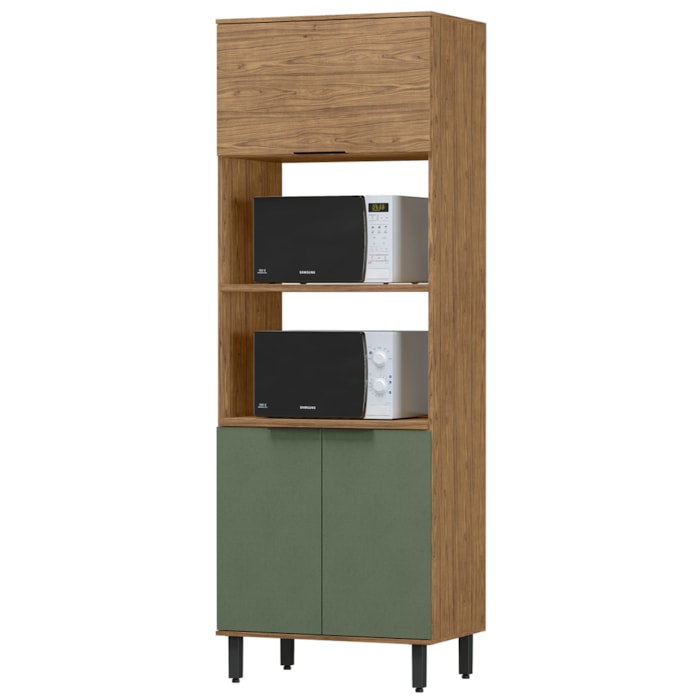 Torre Quente MDF 3 Portas 80 cm Tosc TT001 Freijo Jade MXM