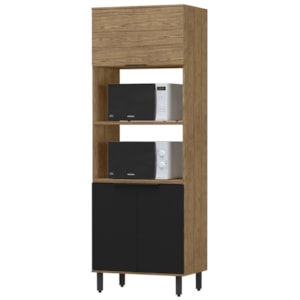 Torre Quente MDF 3 Portas 80 cm Tosc TT001 Freijo Nero MXM Torre Quente MDF 3 Portas 80 cm Tosc TT001 Freijo Nero MXM
