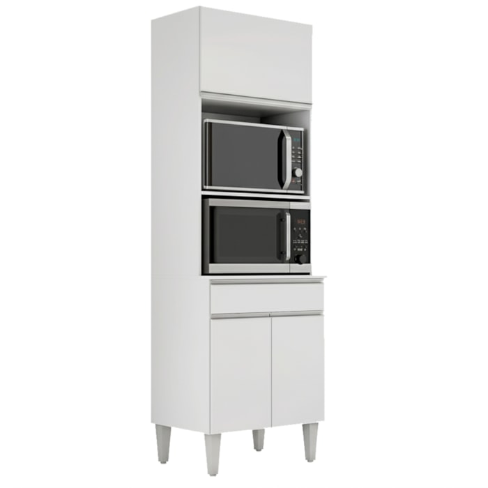 Torre Quente Para Forno E Microondas 202X61cm Andreia Branco REAJL Moveis