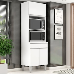 Torre Quente Para Forno E Microondas 202X61cm Andreia Branco REAJL Moveis