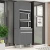 Torre Quente Para Forno E Microondas 202X61cm Andreia Cinza REAJL Móveis