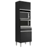 Torre Quente Para Forno E Microondas 202X61cm Andreia Preto REAJL Moveis