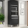 Torre Quente Para Forno E Microondas 202X61cm Andreia Preto REAJL Moveis