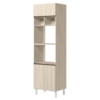Torre Quente Para Forno E Microondas MDF 70X237 cm Kali 166851 Bianco TOQ Nicioli