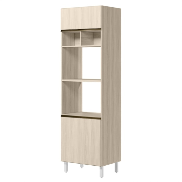 Torre Quente Para Forno E Microondas MDF 70X237 cm Kali 166851 Bianco TOQ Nicioli
