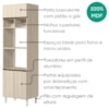 Torre Quente Para Forno E Microondas MDF 70X237 cm Kali 166851 Bianco TOQ Nicioli