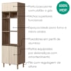 Torre Quente Para Forno E Microondas MDF 70X237 cm Kali 166851 Carvalho TOQ Bianco Nicioli