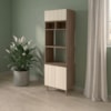 Torre Quente Para Forno E Microondas MDF 70X237 cm Kali 166851 Carvalho TOQ Bianco Nicioli