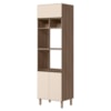 Torre Quente Para Forno E Microondas MDF 70X237 cm Kali 166851 Carvalho TOQ Off White Nicioli