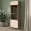 Torre Quente Para Forno E Microondas MDF 70X237 cm Kali 166851 Carvalho TOQ Off White Nicioli