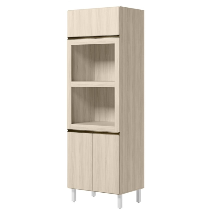 Torre Quente Para Forno E Microondas MDF 72X221 cm Kali 168661 Bianco TOQ Nicioli