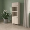 Torre Quente Para Forno E Microondas MDF 72X221 cm Kali 168661 Bianco TOQ Nicioli