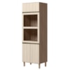 Torre Quente Para Forno E Microondas MDF 72X221 cm Kali 168661 Carvalho TOQ Bianco Nicioli