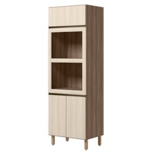 Torre Quente Para Forno E Microondas MDF 72X221 cm Kali 168661 Carvalho TOQ Bianco Nicioli