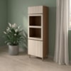 Torre Quente Para Forno E Microondas MDF 72X221 cm Kali 168661 Carvalho TOQ Bianco Nicioli